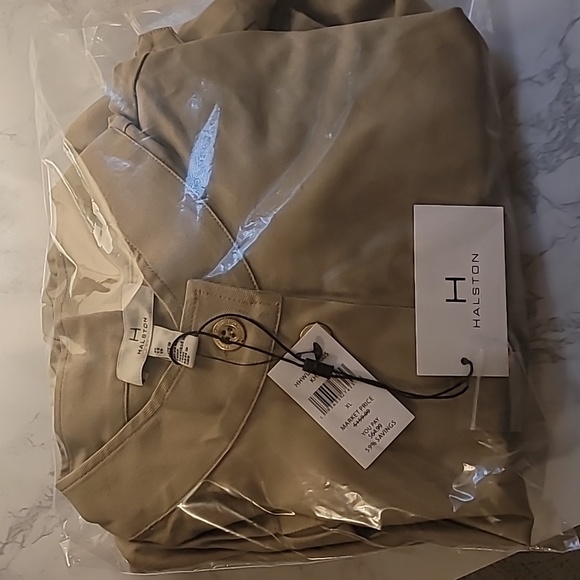 HALSTON BUTTON FRONT MILITARY JACKET SIZE XL - Picture 6 of 10